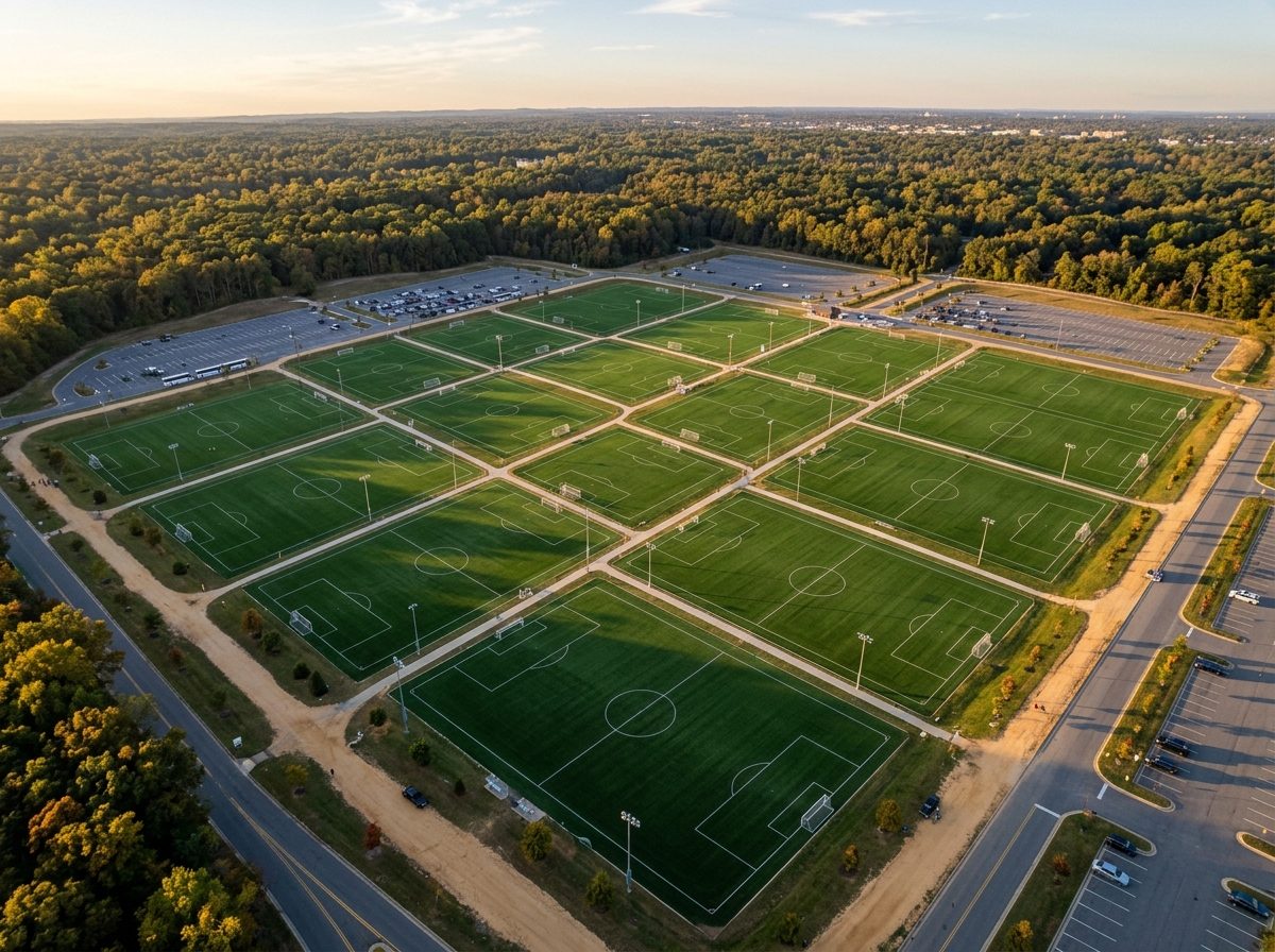 Soccer complex aerial